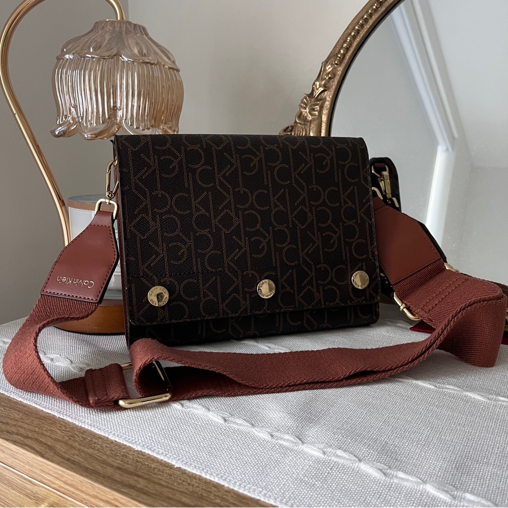 Calvin Klein Brown Monogram Bag